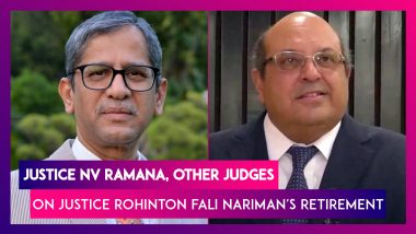 Justice NV Ramana, Other Judges On Justice Rohinton Fali Nariman's Retirement