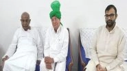 UP Assembly Elections 2022: Om Prakash Chautala Meets HD Deve Gowda, Mulayam Singh Yadav in Delhi to Discuss Third Front