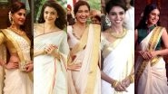 Onam 2021 Celebrity Style Guide: Dress Up Like Asin, Sonam Kapoor, Priya Prakash Varrier and Others To Look Your Festive Best