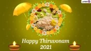 Thiruvonam 2021 Greetings & Onam Ashamsakal Images: WhatsApp Stickers, Messages, GIF Images, HD Wallpapers and SMS To Send on Festival Day