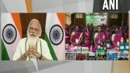 PM Narendra Modi Participates in 'Atmanirbhar Narishakti Se Samvad', Interacts With Women SHG Members