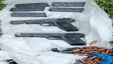 India News | J&K: 2 Pistols, 5 Magazines, 122 Rds, 1 Silencer Found by JAKLI and Police in Samba