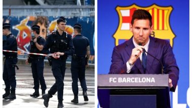 Lionel Messi in Paris? PSG Fans Turn Out in Huge Numbers to 'Welcome' Argentine Footballer at Le Bourget Airport (Watch Video)