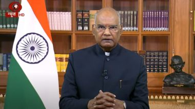 President's Address on The Eve of Independence Day 2021 Live Streaming: Watch Online Telecast of Ram Nath Kovind's Speech To The Nation