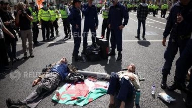 World News | 'Extinction Rebellion' Climate Change Activists Block Central London on 2nd Day of Protest