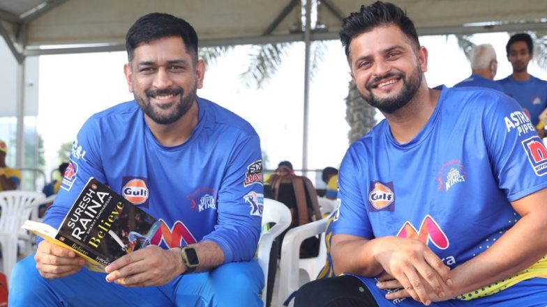 IPL 2021 Diaries: MS Dhoni Enjoys Reading Suresh Raina’s Autobiography ‘Believe’, CSK Shares Picture