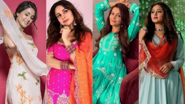 Raksha Bandhan 2021 Celebrity Style Guide: Hina Khan, Shehnaaz Gill, Rubina Dilaik, & Other Bigg Boss Stars’ Salwar-Suit Looks Are Perfect for Rakhi Festival