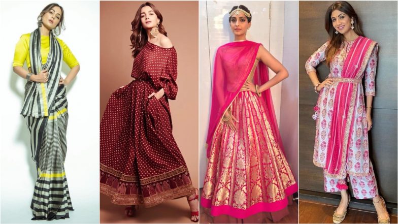 Raksha Bandhan 2021 Fashion: Take Inspiration From Hina, Alia, Sonam and Shilpa To Stand Out This Festive Day