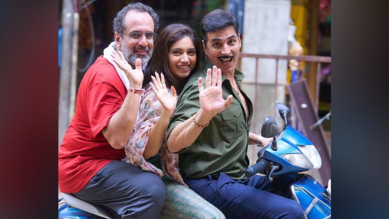 Raksha Bandhan: Akshay Kumar Shares Pics With Bhumi Pednekar and Aanand L Rai As He Wraps Up Mumbai Schedule of the Flick!