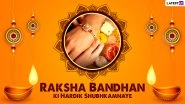 Raksha Bandhan 2021 Shayari in Hindi, Quotes & HD Images: WhatsApp Messages, Funny Wishes, SMS and Greetings To Share With Your Siblings This Rakhi Festival