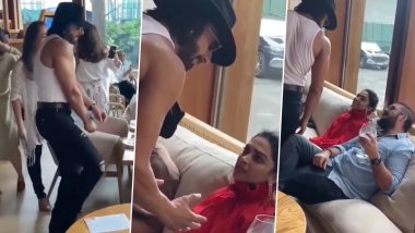 Ranveer Singh Is the Life of the Party As He Grooves to 'Nashe Si Chadh Gayi’ For Deepika Padukone at His Mother’s Birthday Bash (Watch Video)