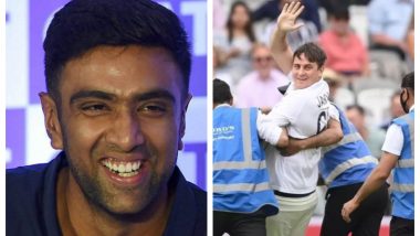 Ravi Ashwin in Splits With Jarvo 69’s Pitch Invasion During IND vs ENG 3rd Test Day 3, Posts a Tweet on Social Media