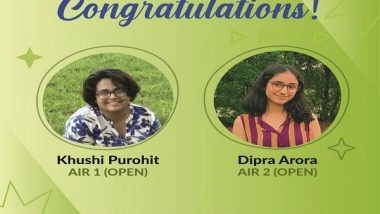 Business News | 2 Gujarat Girls Top NID BDes 2021 Exams with AIR 1 and 2