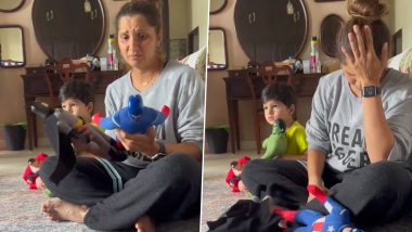 Sania Mirza Is Going Bonkers Over Her Son Izhaan Mirza Malik’s Obsession for Superhero Toys, Shares Super Cute Instagram Reel