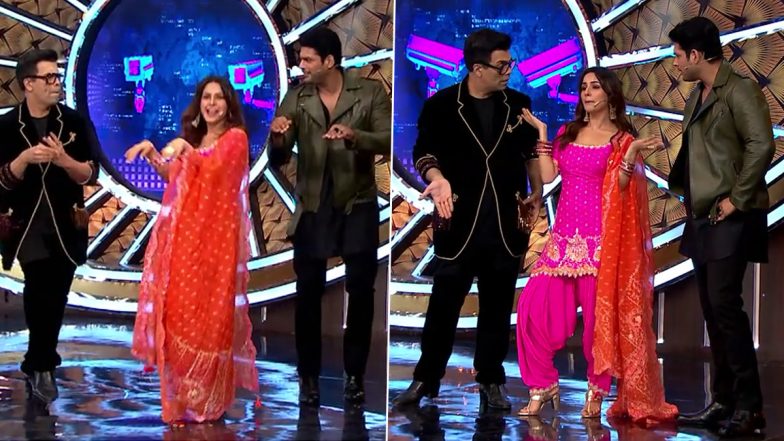 Shehnaaz Gill Recreates Tuada Kutta Tommy With Sidharth Shukla and Karan Johar on Bigg Boss OTT (Watch Video)