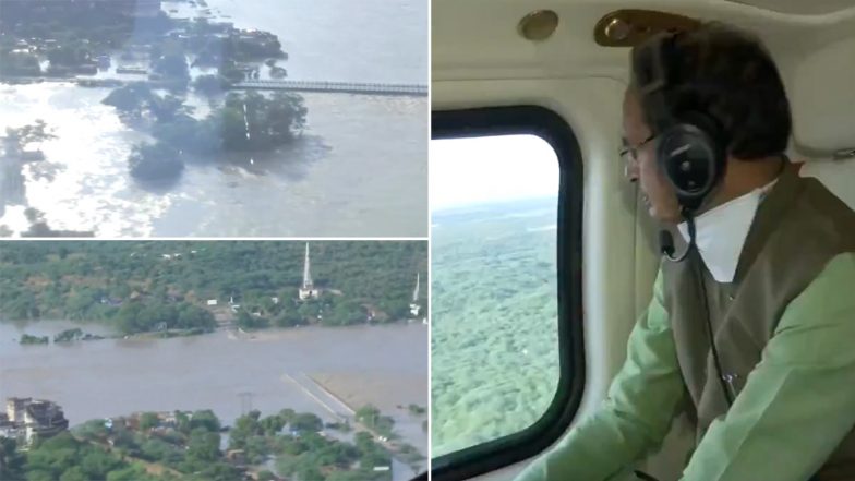 Madhya Pradesh Rains: CM Shivraj Singh Chouhan Takes Stock of Two Collapsed Bridges on Datia-Gwalior Road (Watch Video)