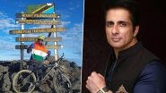 Sonu Sood &lsquo;The Real Hero of India&rsquo;, Cycylist Uma Singh Dedicates His Feat for the Actor After Climbing Africa&rsquo;s Mount Kilimanjaro