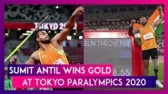 Sumit Antil Wins Gold Medal in Men&rsquo;s Javelin Throw F64 Event at Tokyo Paralympics 2020
