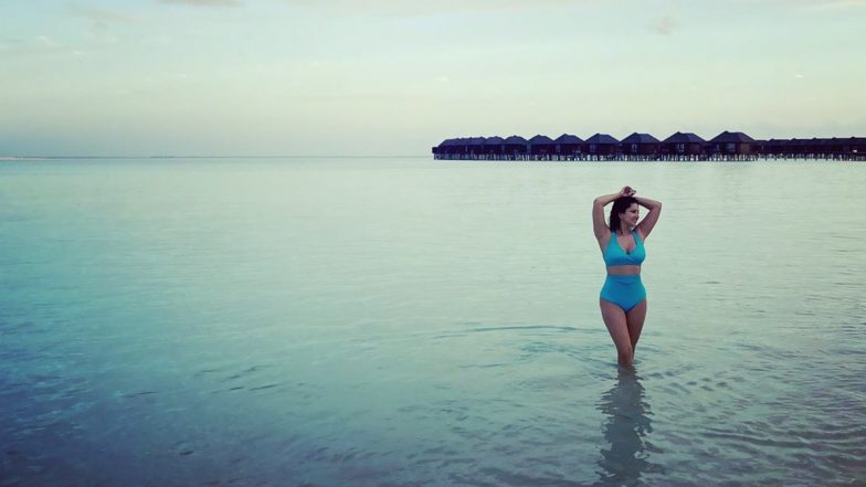 Sunny Leone Jets Off to Maldives for a Vacation, Shares a Stunning Picture in a Blue Bikini