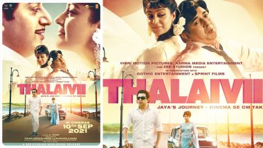 Thalaivii Release Date: Kangana Ranaut and Arvind Swami’s Film To Hit the Big Screen on September 10!