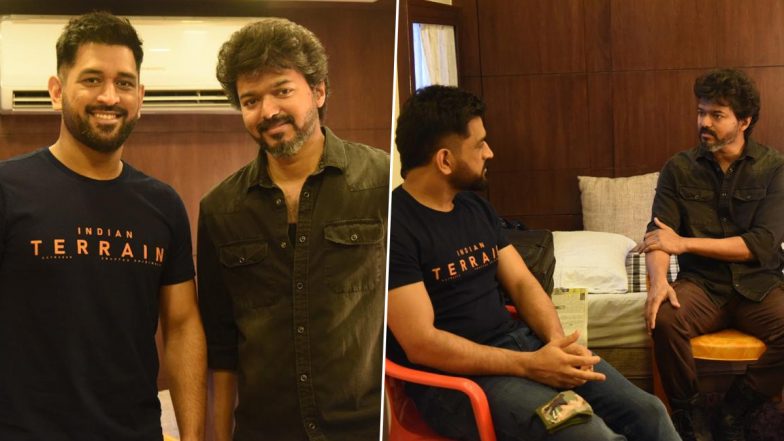 Thalapathy Vijay and MS Dhoni Catch Up Between Work; Pictures Go Viral on the Internet!