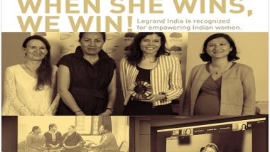 Business News | Legrand Group India Receives Prestigious GEEIS-SDG Trophy Awarded by ARBORUS