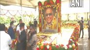 India News | Stalin Pays Floral Tribute to Karunanidhi on His Death Anniversary
