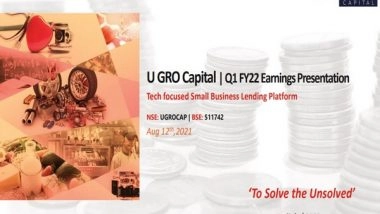 Business News | U GRO Capital AUMs Total Rs 1,561 Cr, Monthly Disbursals Grow Strong