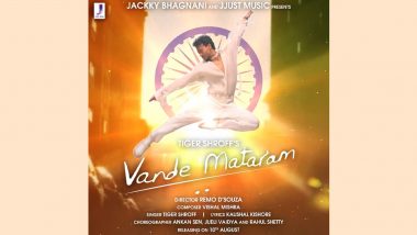 Vande Mataram: Tiger Shroff’s Patriotic Song To Be Out on August 10; Check Out the Motion Poster!