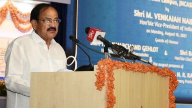 JNCASR Bengaluru: Scientists Should Come Up With Out-of-the-Box Solutions To Address Various Challenges Faced by Mankind, Says Vice President M Venkaiah Naidu