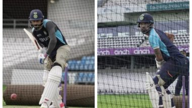 Virat Kohli, Ishant Sharma, KL Rahul & Others Sweat it Out in the Nets Ahead of IND vs ENG 3rd Test 2021 (See Pics)