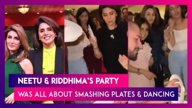 Neetu Kapoor, Riddhima Kapoor Sahni & Manish Malhotra’s Party Was All About Smashing Plates And Dancing