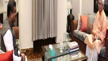 India News | Manoj Sinha Meets Union Education Minister, Discusses Implementation of NEP 2020 in J-K