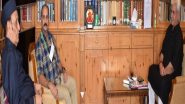 India News | Former Union Minister Karan Singh Meets Manoj Sinha, Discusses Developmental Issues