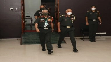 India News | Army Chief Naravane Visits Southern Command Headquarter in Pune to Review Operational Preparedness