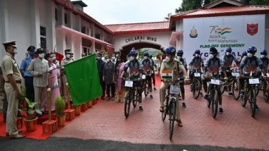 India News | Assam Governor Jagdish Mukhi Flags off SSB Cycle Rally as Part of 'Azadi Ka Amrit Mahotsav'