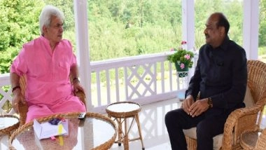 India News | LS Speaker Om Birla Meets J-K LG Manoj Sinha