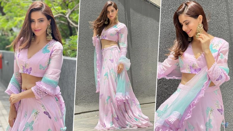 Krishna Janmashtami 2021 Fashion Idea: Aamna Shari’s Gorgeous Pink Lehenga Can Be Perfect Outfit For Janmashtami Celebrations (View Pics)