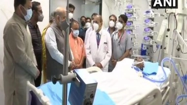 India News | Amit Shah Enquires About Health of Former CM Kalyan Singh at Lucknow Hospital