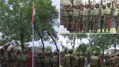 Independence Day 2021: Indian Army Hoists National Flag in Jammu and Kashmir's Naushera (See Pics)