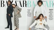 Half-Siblings Janhvi and Arjun Kapoor Stun in Classic Monochrome Outfits for Their First-Ever Cover Together With Harper Bazaar&rsquo;s Latest Issue (View Pics)