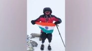 India News | Chhattisgarh's Double Leg Amputee Mountaineer Creates History as He Climbs Mount Elbrus