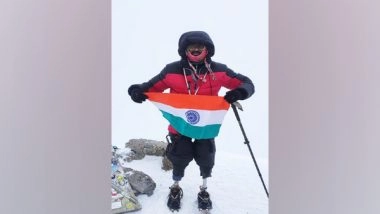 India News | Chhattisgarh's Double Leg Amputee Mountaineer Creates History as He Climbs Mount Elbrus
