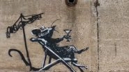 World News | Lounging Cocktail Sipping Rat, Dancing Couple on Bus Stop Roof- Banksy Reveals Artworks at  UK Seaside Resorts