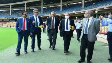 India News | British Envoy Alex Ellis Visits Bengaluru's M Chinnaswamy Stadium