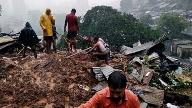 India News | Maharashtra: 6 Houses Damaged Due to Landslide in Kalwa East