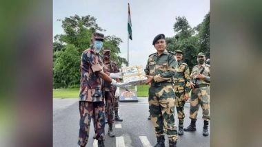 India News | BSF Exchanges Sweets with Bangladesh Forces on 75th Independence Day