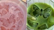 Pictures of &lsquo;Butterfly-Shaped&rsquo; Ice Cubes That Are Creative And Colourful and They Will Surely Leave You Awestruck, See Viral Tweet