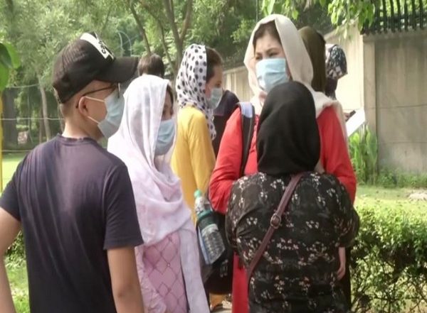 India News | Afghan Nationals Gather Outside Aussie Embassy in New Delhi Seeking Visas