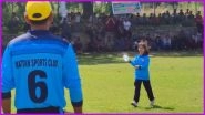 This Picture of Daughter Carrying Drinks for her Father During a Cricket Match in Kashmir is Going Viral